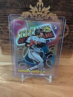 2026 Topps Samuel Basallo Titans Of The Game Rookie Card Orioles